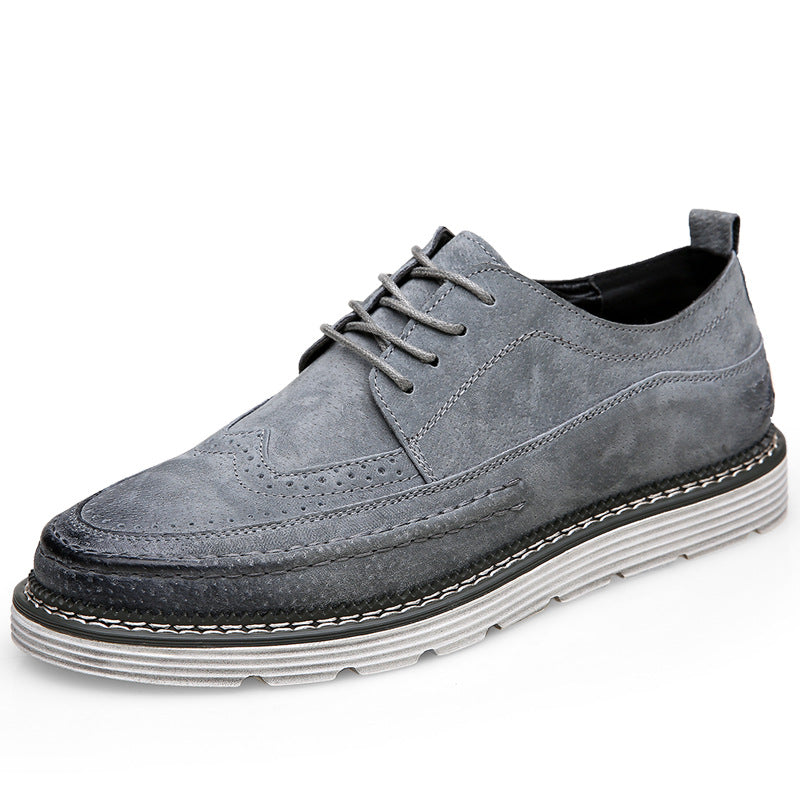 Thick-soled Casual Shoes All-match Male Retro
