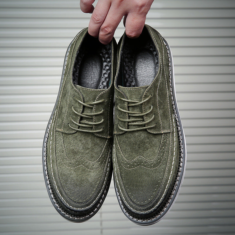 Thick-soled Casual Shoes All-match Male Retro