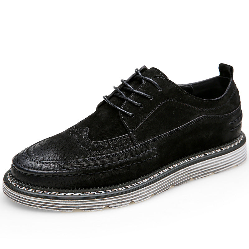 Thick-soled Casual Shoes All-match Male Retro