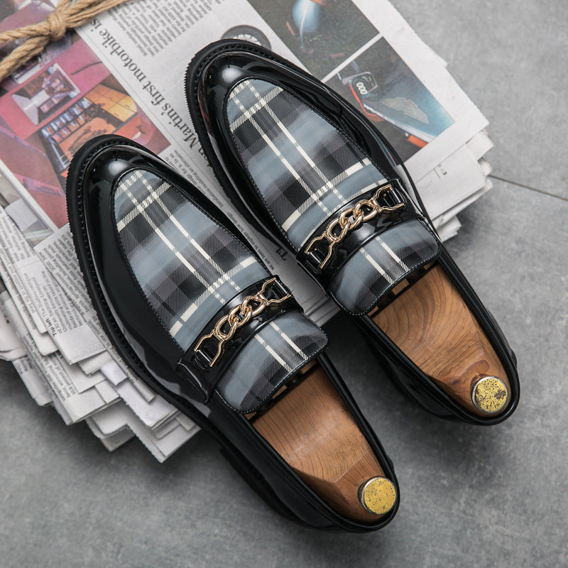 Pointed Casual Leather Shoes Men's Shoes
