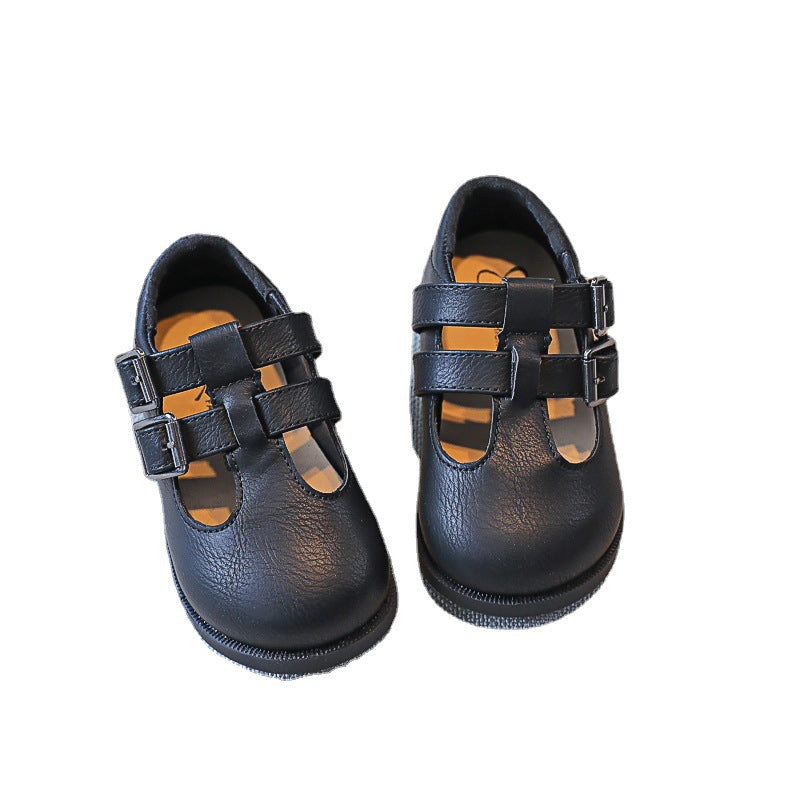 Children's Shoes College Style Soft Sole Girls Princess Shoes Baby Single Shoes