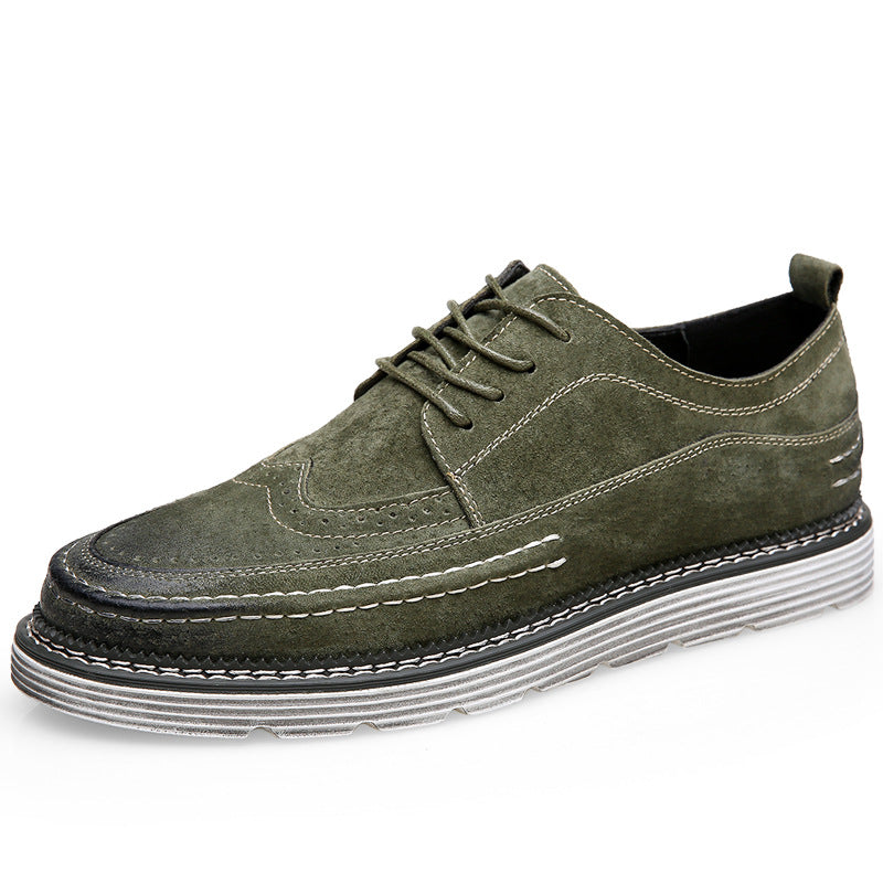 Thick-soled Casual Shoes All-match Male Retro