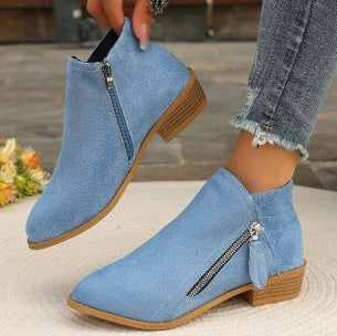 Suede ankle boots