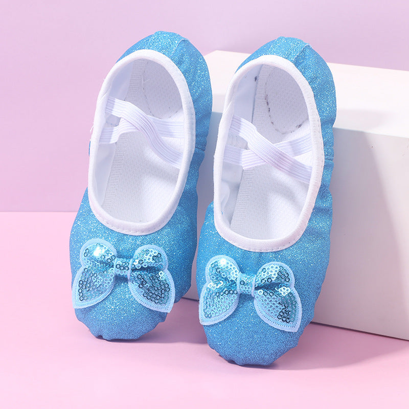 Children's Dance Soft Bottom Training Shoes Kids Ballet Shoes