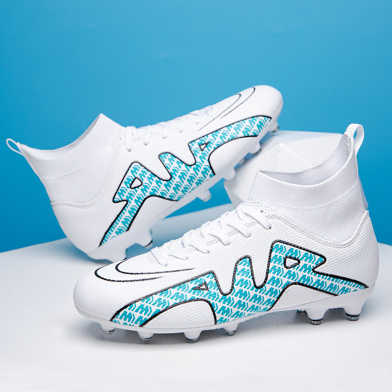 High-top Soccer Shoes Male Teenagers Broken Nail Tf Long Nail Ag Student Sports Competition Training Shoes